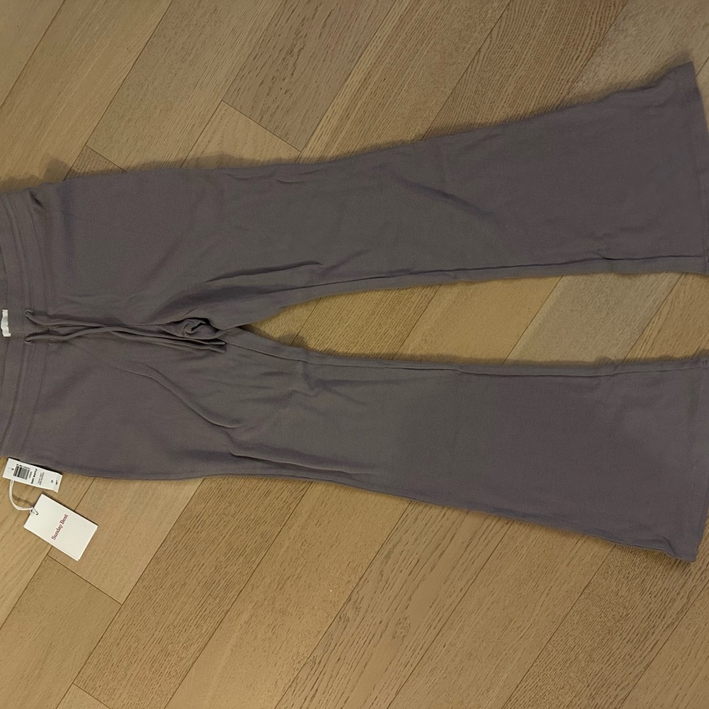 Aritzia Purple Grey Flare Pants